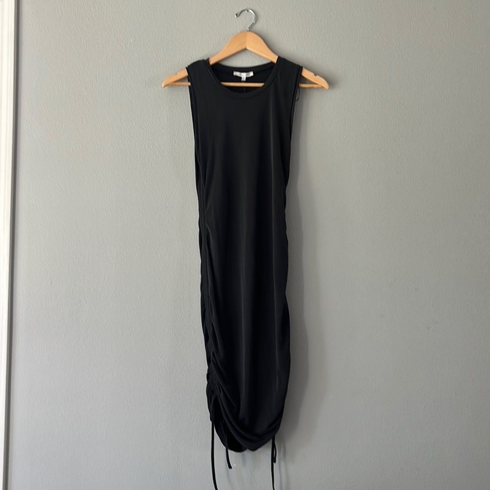 Love Tree Rouched Dress, Black, Sz Large